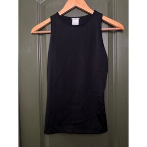 NWT Wolford The Workout Top Sleeveless Activewear Gym Performance Black Tank XS